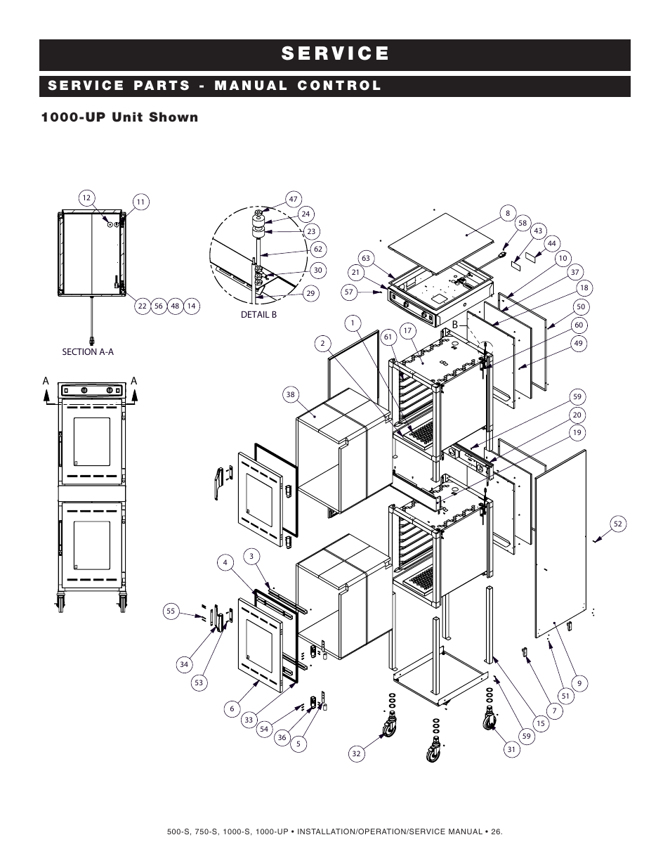 1000-up unit shown | Alto-Shaam 1000-S User Manual | Page 27 / 45