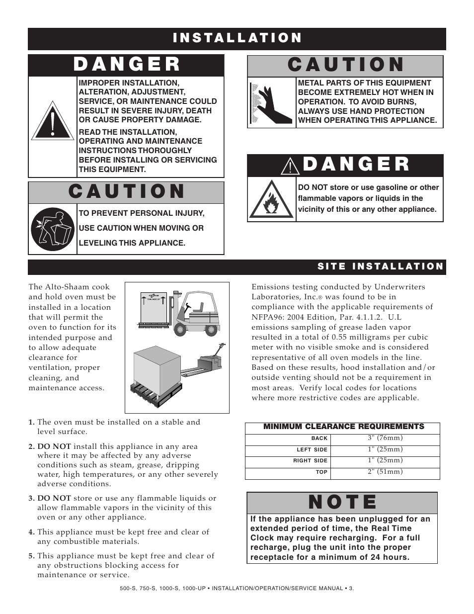 N o t e | Alto-Shaam 1000-S User Manual | Page 4 / 45