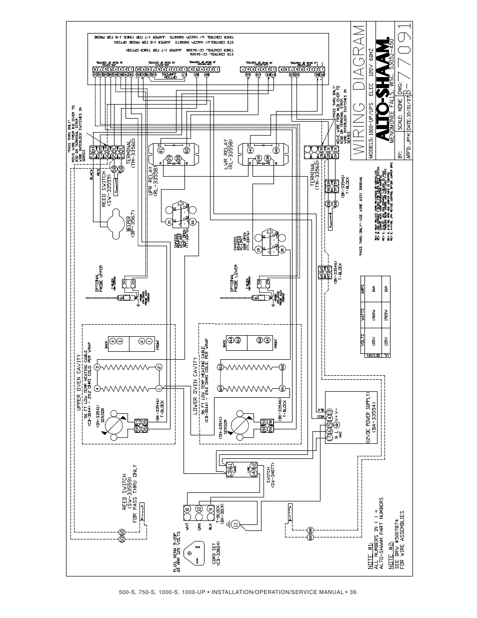 Alto-Shaam 1000-S User Manual | Page 40 / 45