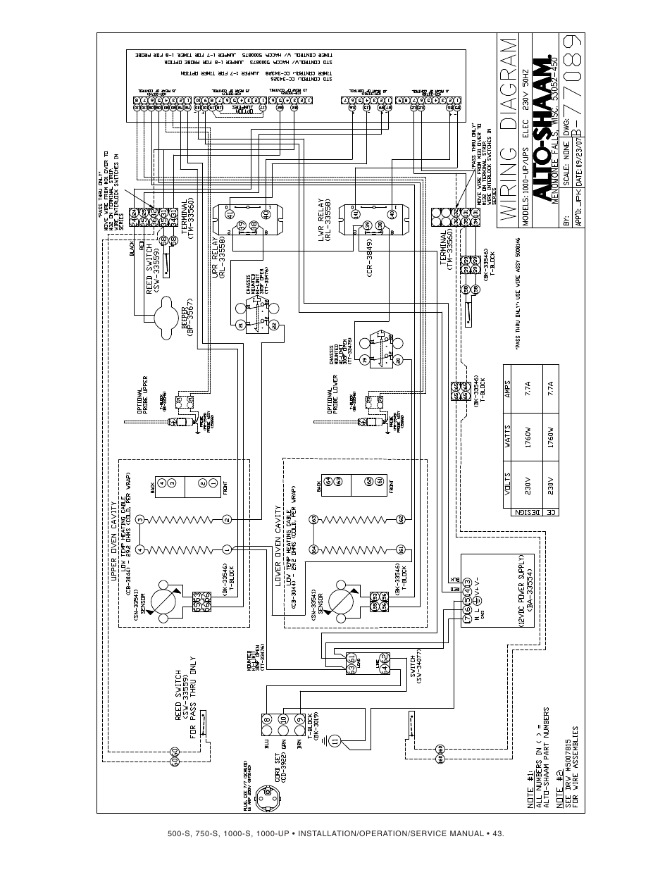 Alto-Shaam 1000-S User Manual | Page 44 / 45