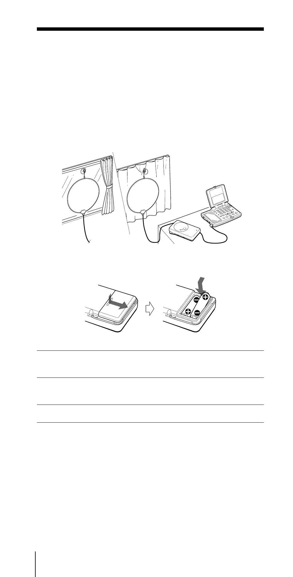 Outras operações, Utilização da antena exterior fornecida, Gravação das transmissões | Edição de títulos | Sony ICF-SW07 User Manual | Page 132 / 252