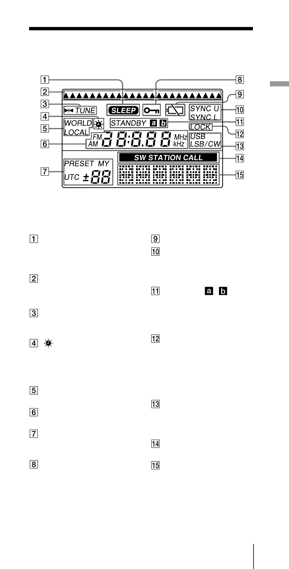 Teckenfönster | Sony ICF-SW07 User Manual | Page 157 / 252
