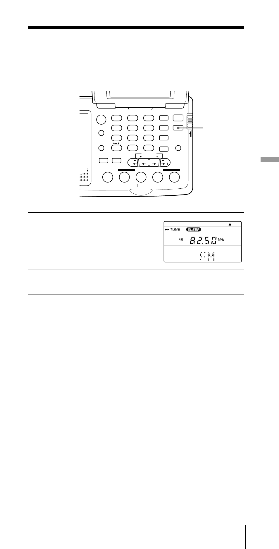 Timer per lo spegnimento ritardato, Uso della funzione di bloccaggio, Premere sleep | Sintonizzare la stazione desiderata, Per spegnere la radio prima dei 60 minuti, Premere power on/off, Operazioni supplementari, Sleep | Sony ICF-SW07 User Manual | Page 241 / 252