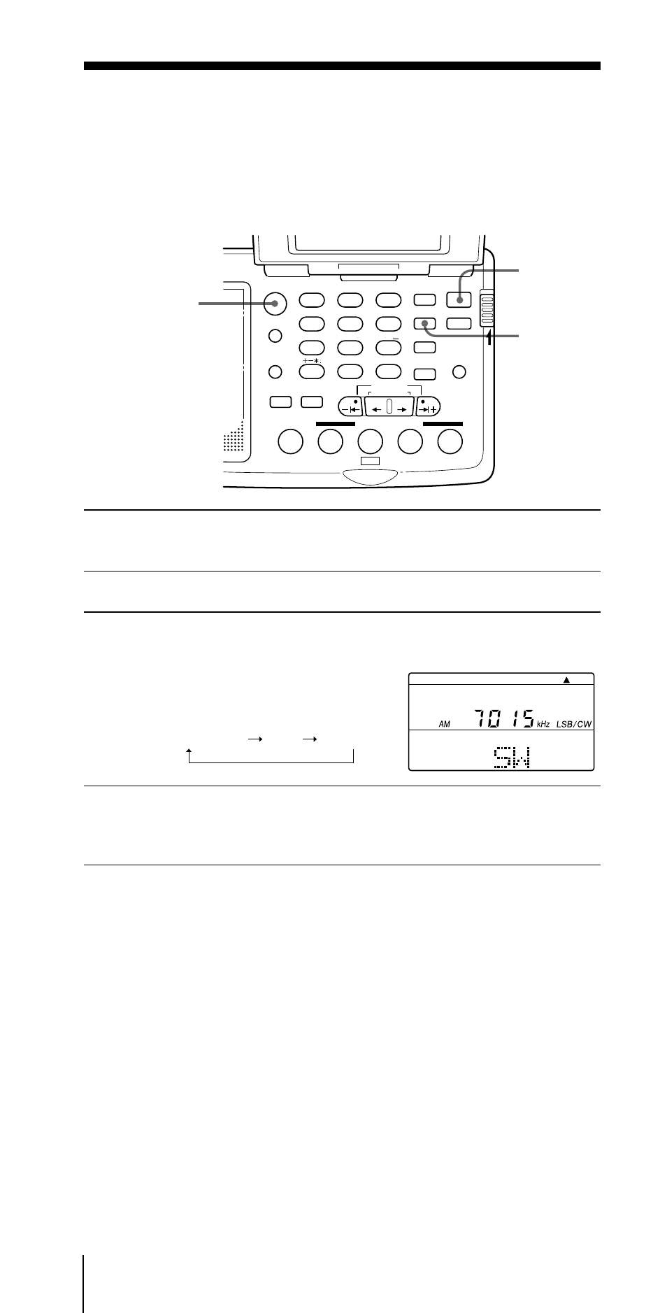 Empfang von ssb- und cw-sendern, Optimaler am-empfang, Empfang von ssb- und cw- sendern | Schalten sie durch drücken von fm/am auf am, Stimmen sie auf den gewünschten sender ab, Radiobetrieb, Power on/off ssb fm/am | Sony ICF-SW07 User Manual | Page 30 / 252