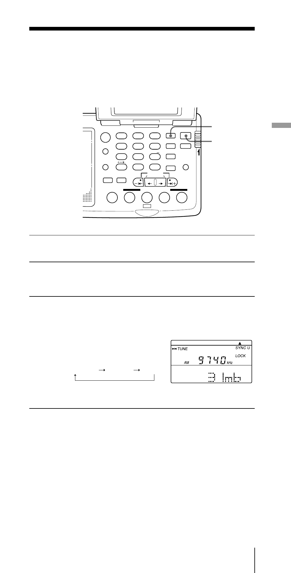 Synchrondetektor-betriebsart, Optimaler am-empfang, Stimmen sie auf den gewünschten sender ab | Radiobetrieb, Power on/off sync | Sony ICF-SW07 User Manual | Page 31 / 252