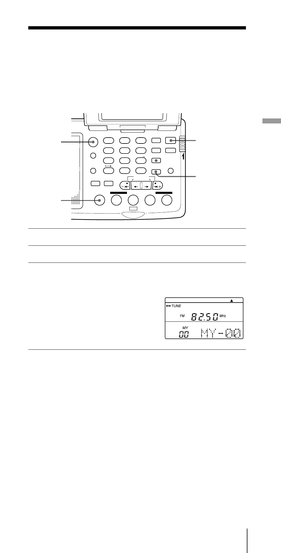 My-memory afstemming, Ssb- en cw-uitzendingen ontvangen, Ontvangstmogelijkheden (vervolg) | Druk op power on/off om de radio aan te zetten, Stem af op de zender die u wil voorinstellen, Hou enter ingedrukt en druk op my, Luisteren naar de radio, Power on/off enter fm/am my | Sony ICF-SW07 User Manual | Page 77 / 252