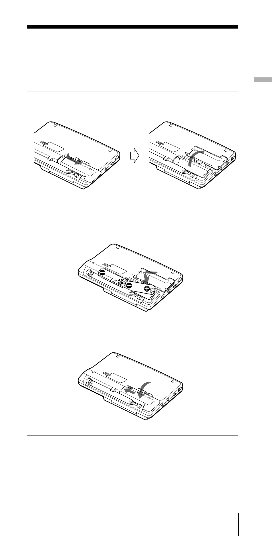 Stromversorgung, Batteriebetrieb | Sony ICF-SW07 User Manual | Page 9 / 252