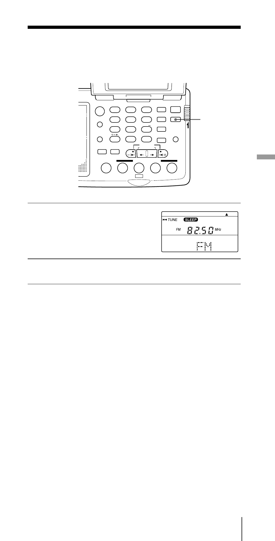 In slaap vallen met muziek — sluimerfunctie, Sluimerfunctie, Gebruik van de blokkeerfunctie | Druk op sleep, Stem af op de zender van uw keuze, Druk op power on/off, Andere handelingen, Sleep | Sony ICF-SW07 User Manual | Page 91 / 252