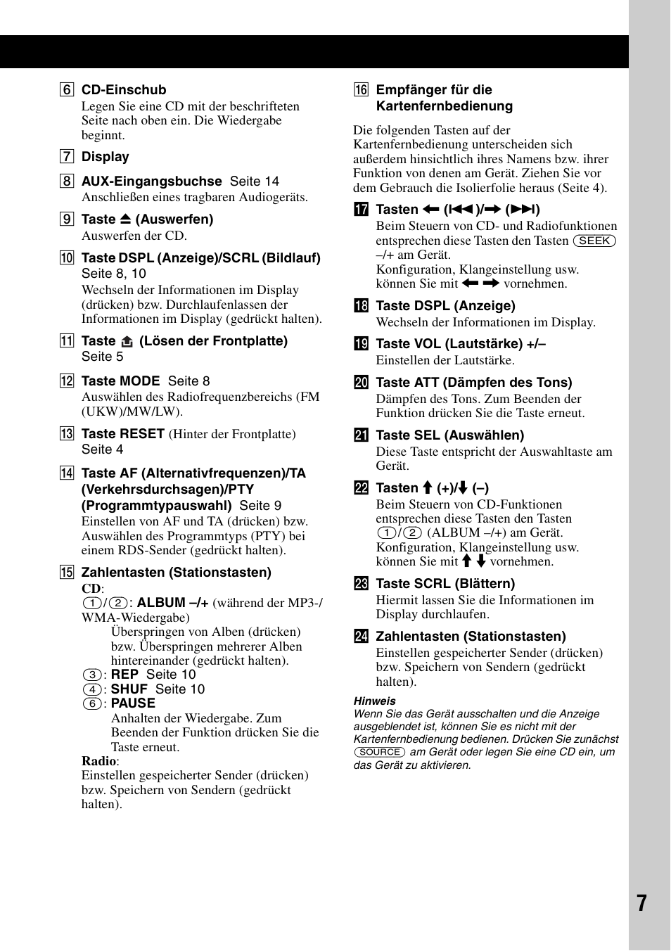 Sony CDX-GT383A User Manual | Page 27 / 104