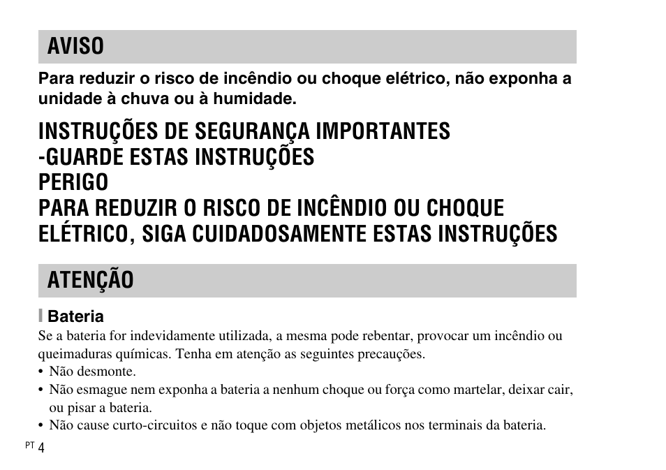 Aviso atenção | Sony DSC-WX220 User Manual | Page 140 / 499