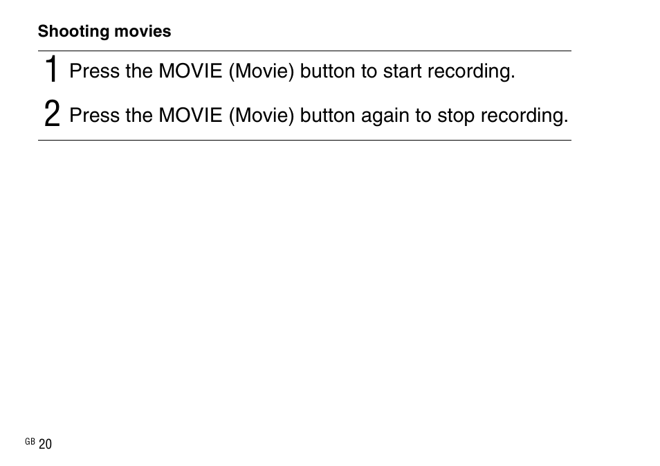 Sony DSC-WX220 User Manual | Page 20 / 499