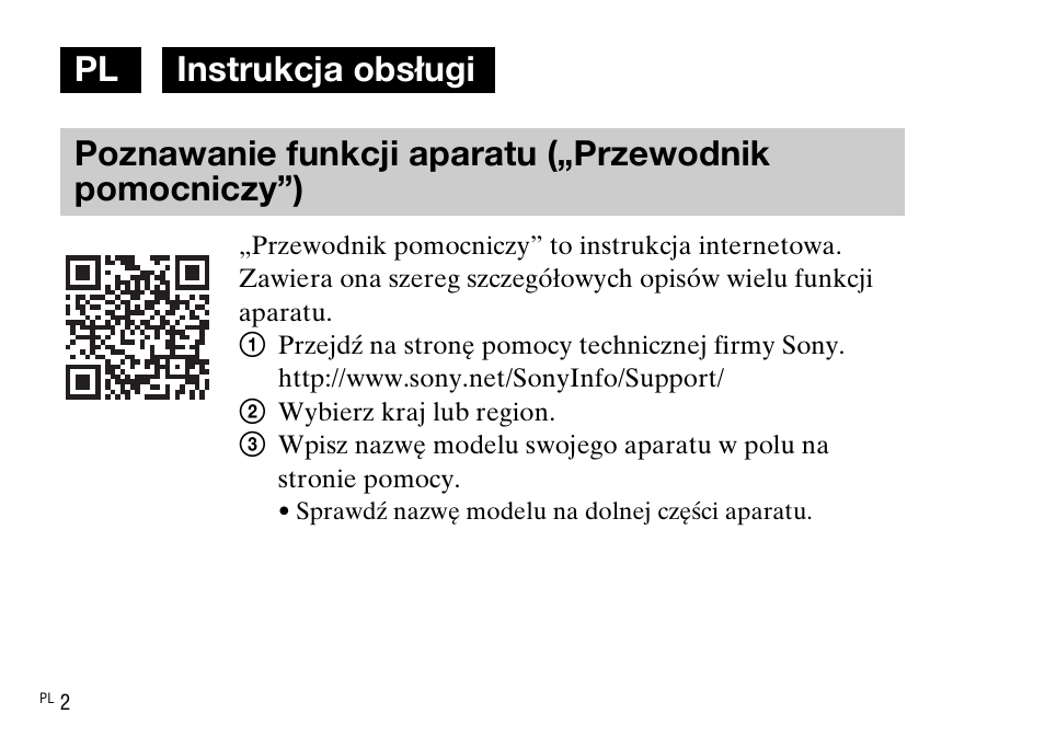 Polski | Sony DSC-WX220 User Manual | Page 236 / 499