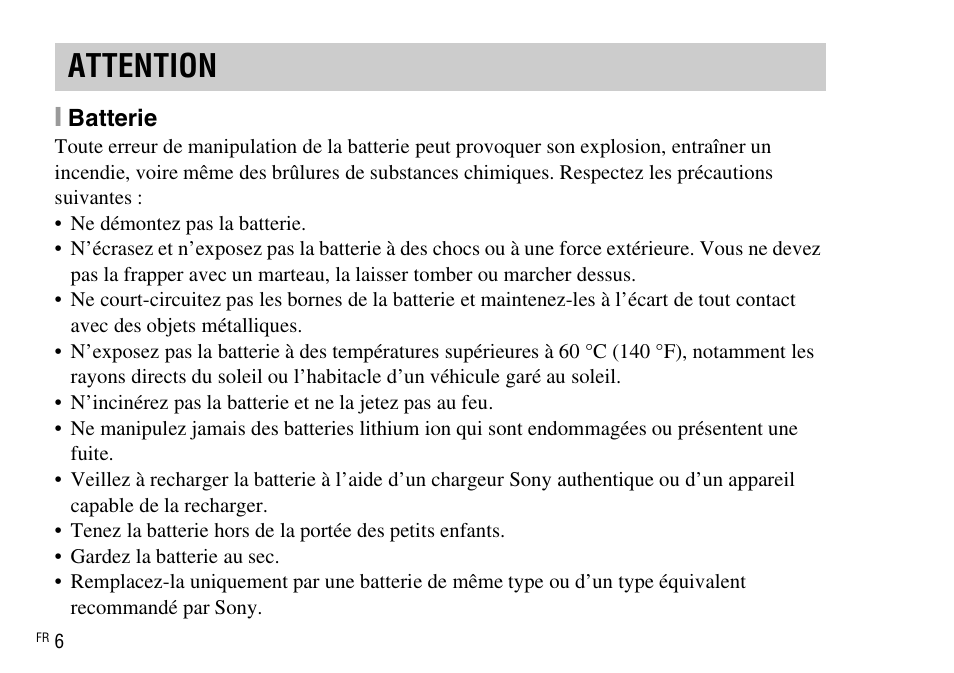 Attention | Sony DSC-WX220 User Manual | Page 40 / 499