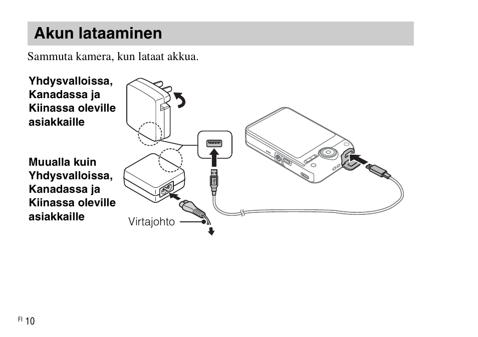 Akun lataaminen | Sony DSC-WX220 User Manual | Page 410 / 499