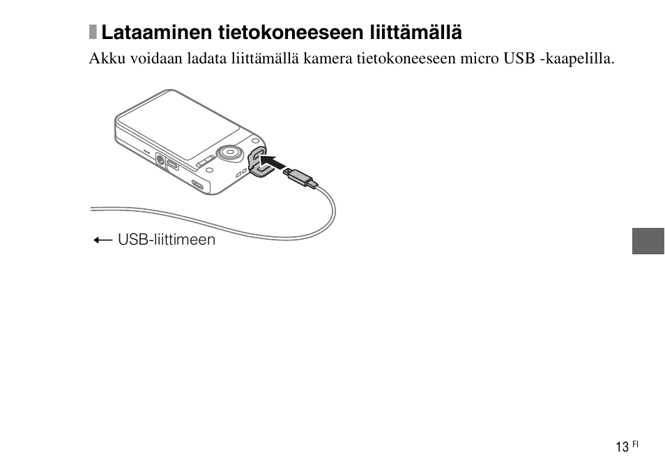 Xlataaminen tietokoneeseen liittämällä | Sony DSC-WX220 User Manual | Page 413 / 499