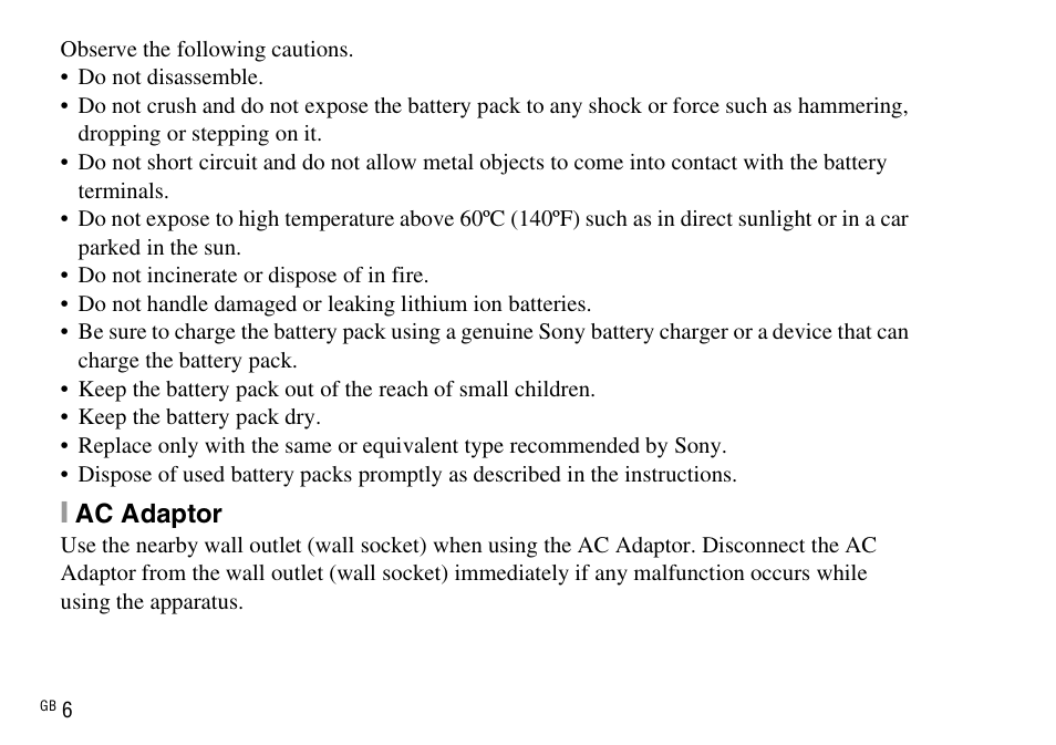 Sony DSC-WX220 User Manual | Page 6 / 499