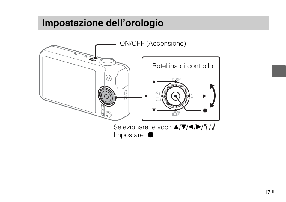 Impostazione dell’orologio | Sony DSC-WX220 User Manual | Page 85 / 499