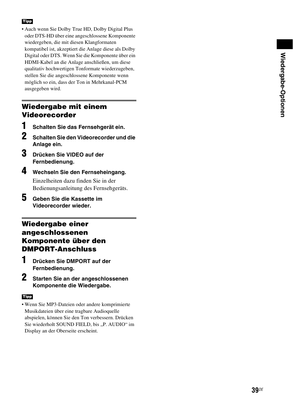 Sony HT-IS100 User Manual | Page 39 / 256