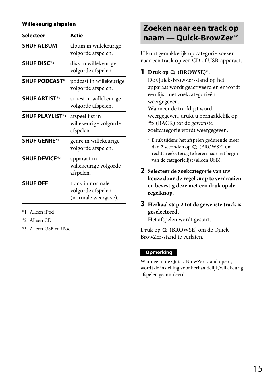 Zoeken naar een track op naam — quick-browzer | Sony CDX-GT565UV User Manual | Page 137 / 156