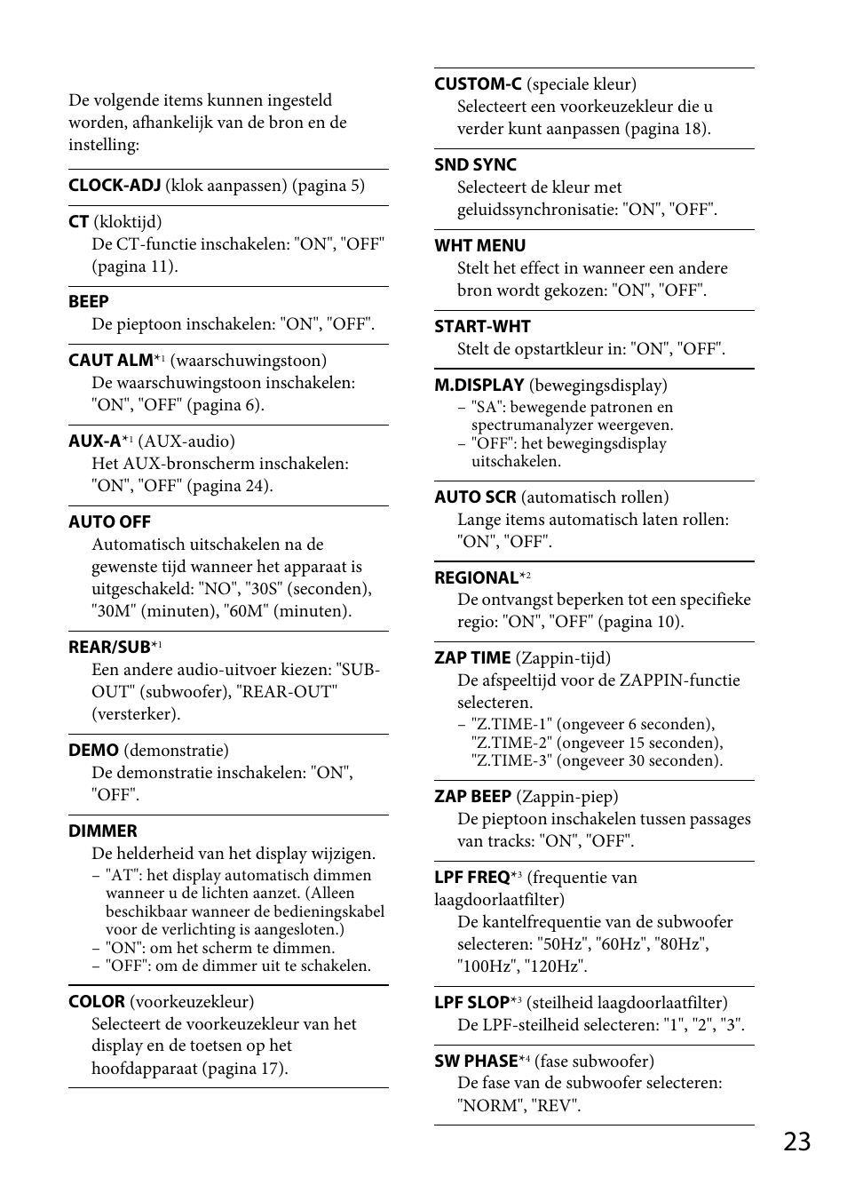 Sony CDX-GT565UV User Manual | Page 145 / 156