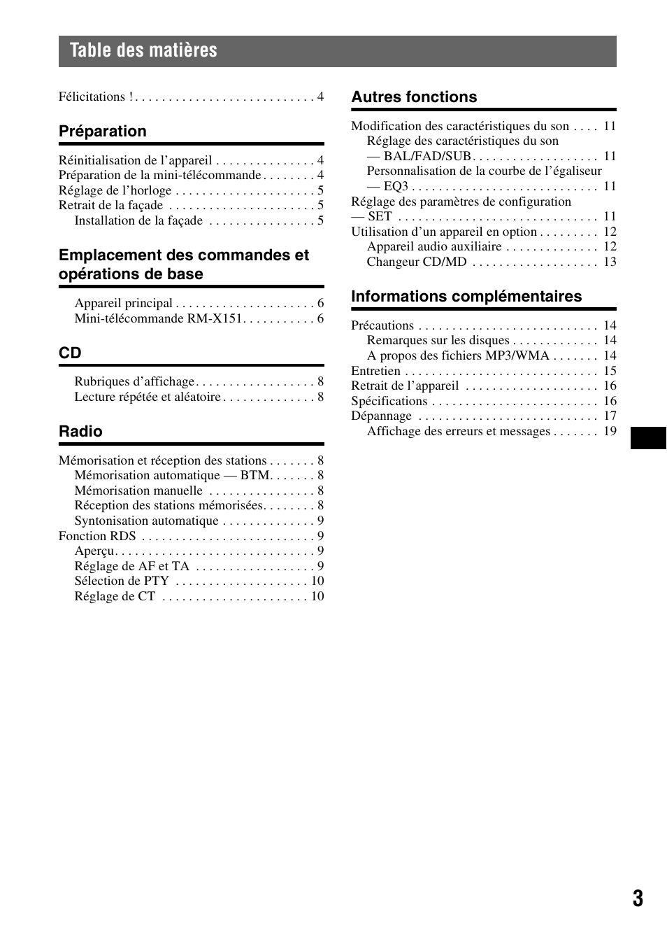 Sony CDX-GT310 User Manual | Page 41 / 96