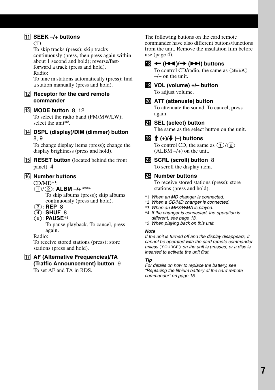 Sony CDX-GT310 User Manual | Page 7 / 96