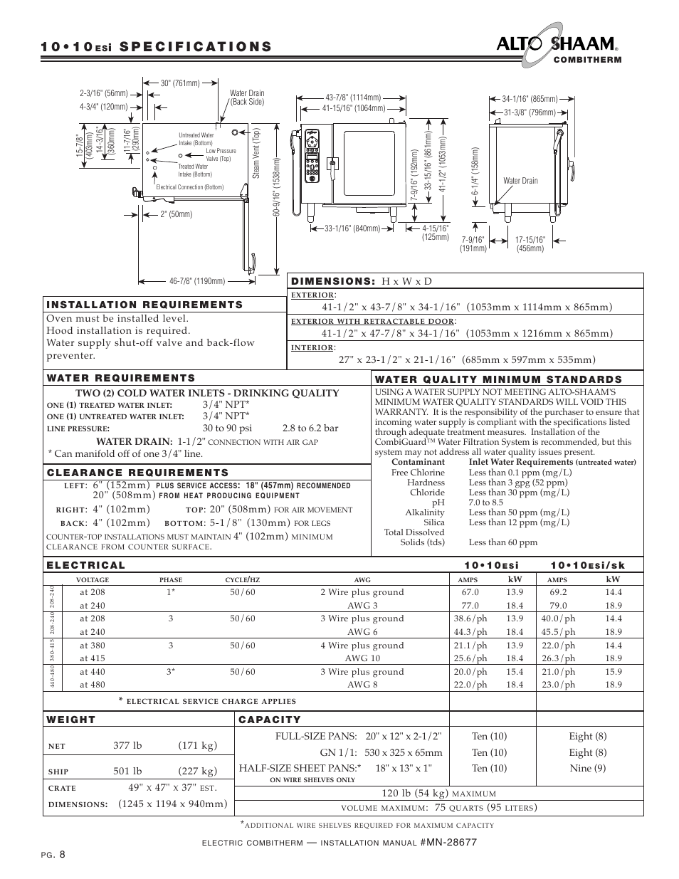 Alto-Shaam 10.18 User Manual | Page 10 / 36