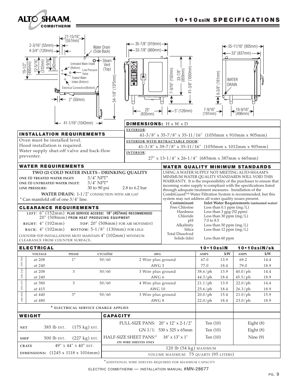 Alto-Shaam 10.18 User Manual | Page 11 / 36