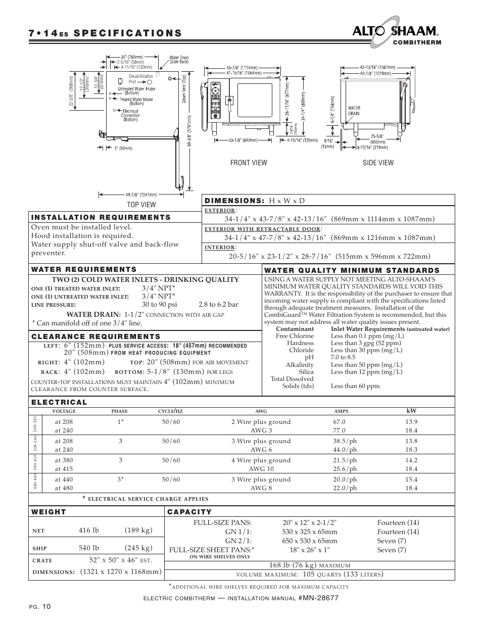 Alto-Shaam 10.18 User Manual | Page 12 / 36