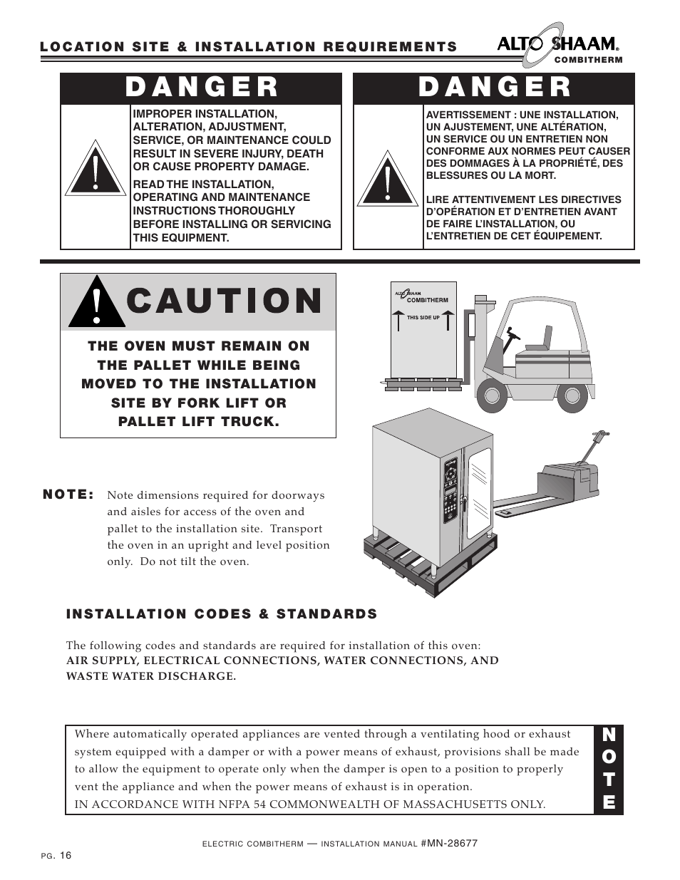 No t e | Alto-Shaam 10.18 User Manual | Page 18 / 36