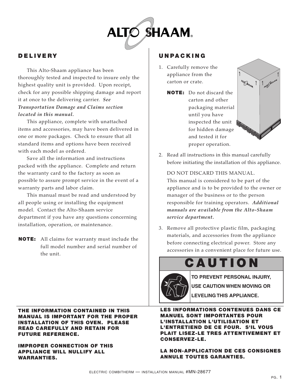 Alto-Shaam 10.18 User Manual | Page 3 / 36