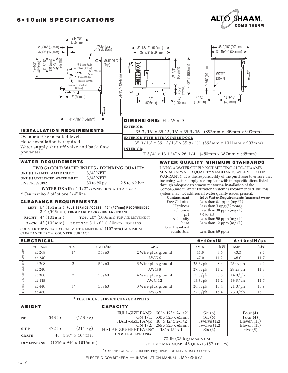 Alto-Shaam 10.18 User Manual | Page 8 / 36