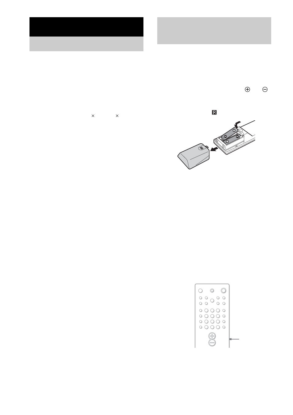 Vorbereitungen, Auspacken, Einlegen von batterien in die fernbedienung | Auspacken einlegen von batterien in die, Fernbedienung, Verwenden der fernbedienung | Sony DAV-EA20 User Manual | Page 12 / 240