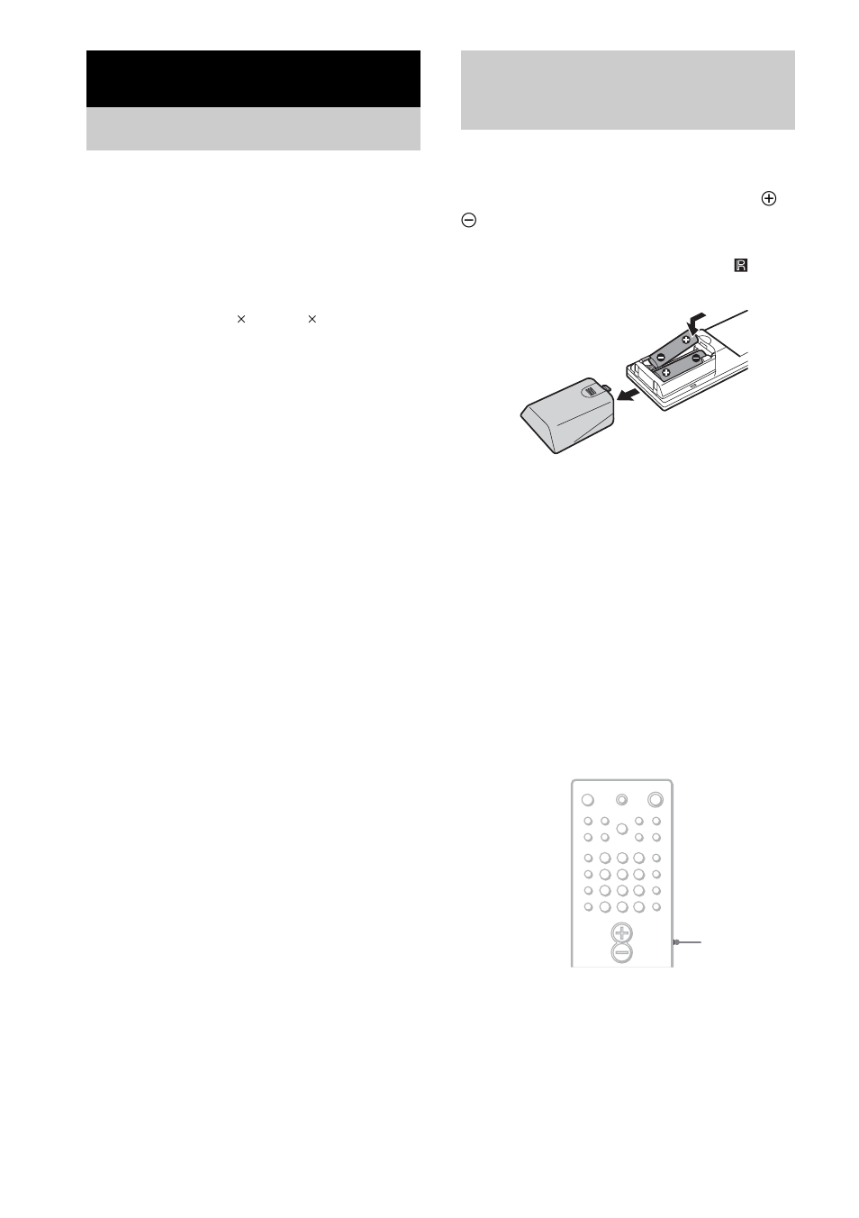 Operazioni preliminari, Disimballaggio, Inserimento delle pile nel telecomando | Disimballaggio inserimento delle pile nel, Telecomando, Uso del telecomando | Sony DAV-EA20 User Manual | Page 170 / 240