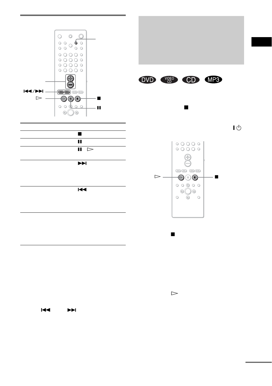 Continuazione della riproduzione), Ripristino della riproduzione dal punto in, Operazioni aggiuntive | Sony DAV-EA20 User Manual | Page 181 / 240