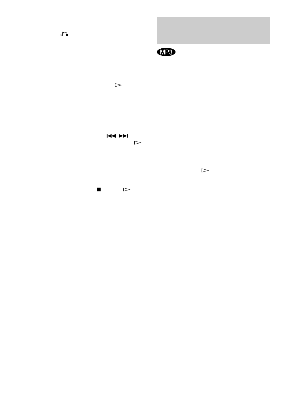 Wiedergeben eines mp3-audiostücks, Wiedergeben eines mp3, Audiostücks | Wiedergeben eines mp3- audiostücks | Sony DAV-EA20 User Manual | Page 26 / 240