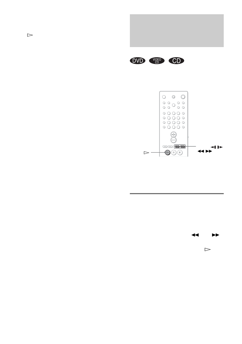 Scannen, wiedergabe in zeitlupe), Suchen nach einer bestimmten stelle auf, Einer cd/dvd (scannen, wiedergabe in zeitlupe) | Sony DAV-EA20 User Manual | Page 34 / 240