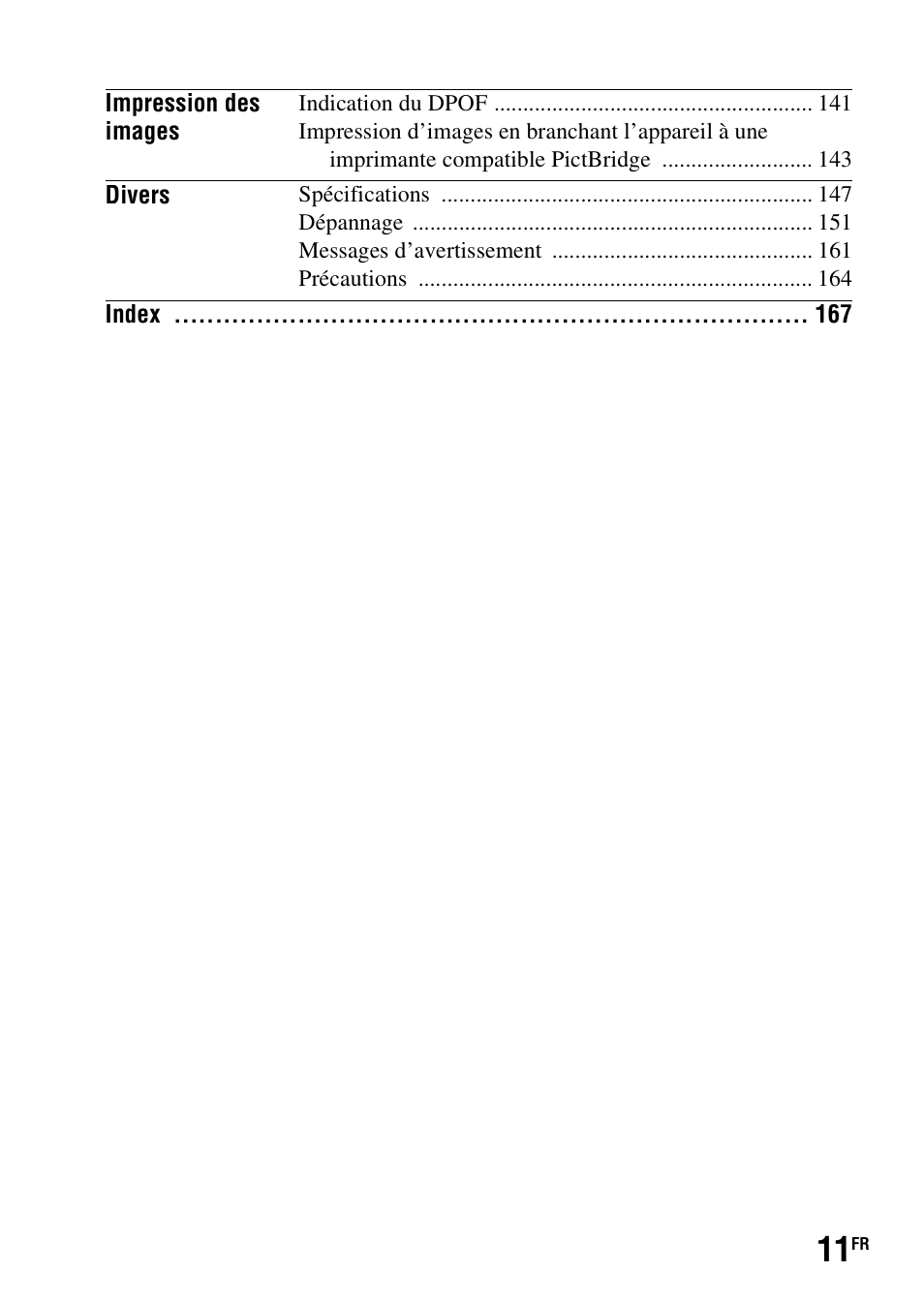 Sony DSLR-A290 User Manual | Page 11 / 343