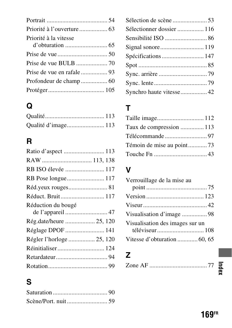 Sony DSLR-A290 User Manual | Page 169 / 343