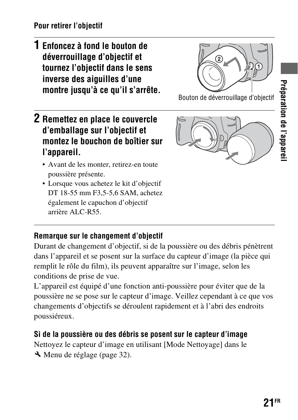 Sony DSLR-A290 User Manual | Page 21 / 343