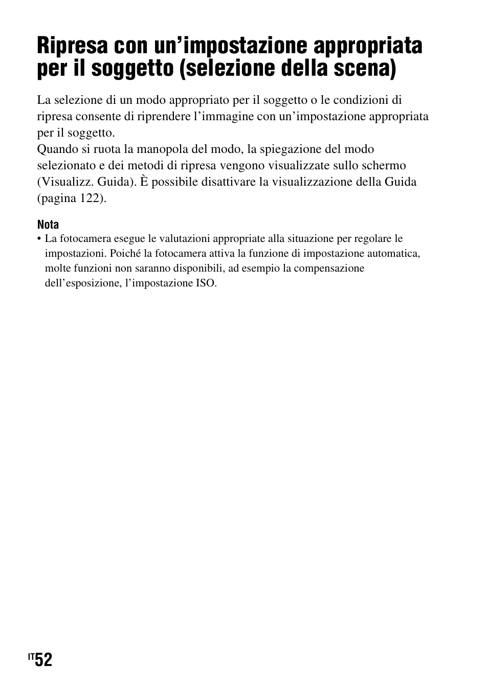 Selezione della scena) | Sony DSLR-A290 User Manual | Page 220 / 343