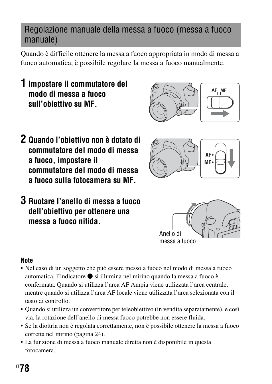 Manuale) | Sony DSLR-A290 User Manual | Page 246 / 343