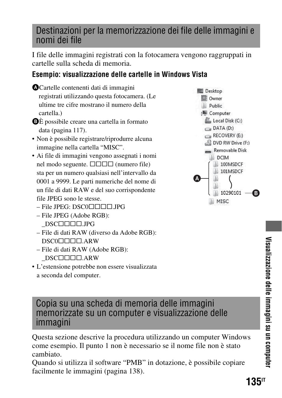 Ile (135), Le (135) | Sony DSLR-A290 User Manual | Page 303 / 343
