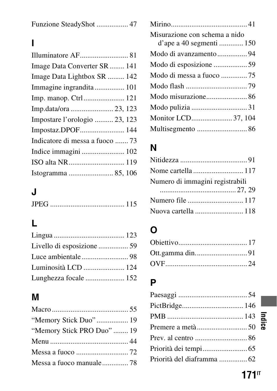 Sony DSLR-A290 User Manual | Page 339 / 343