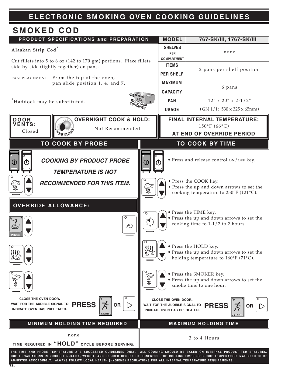 Press, H o l d | Alto-Shaam MN-28656 User Manual | Page 80 / 91