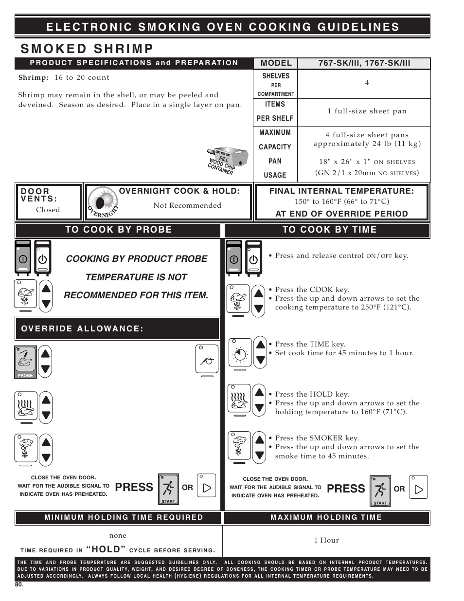 Press, H o l d | Alto-Shaam MN-28656 User Manual | Page 82 / 91