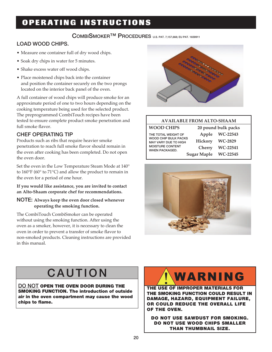 Alto-Shaam COMBITHERM 20.20ESG User Manual | Page 23 / 107