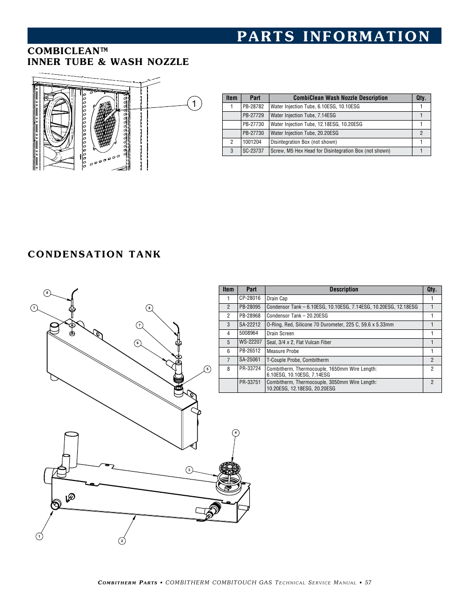 Combiclean™ inner tube & wash nozzle | Alto-Shaam COMBITHERM 20.20ESG User Manual | Page 60 / 107