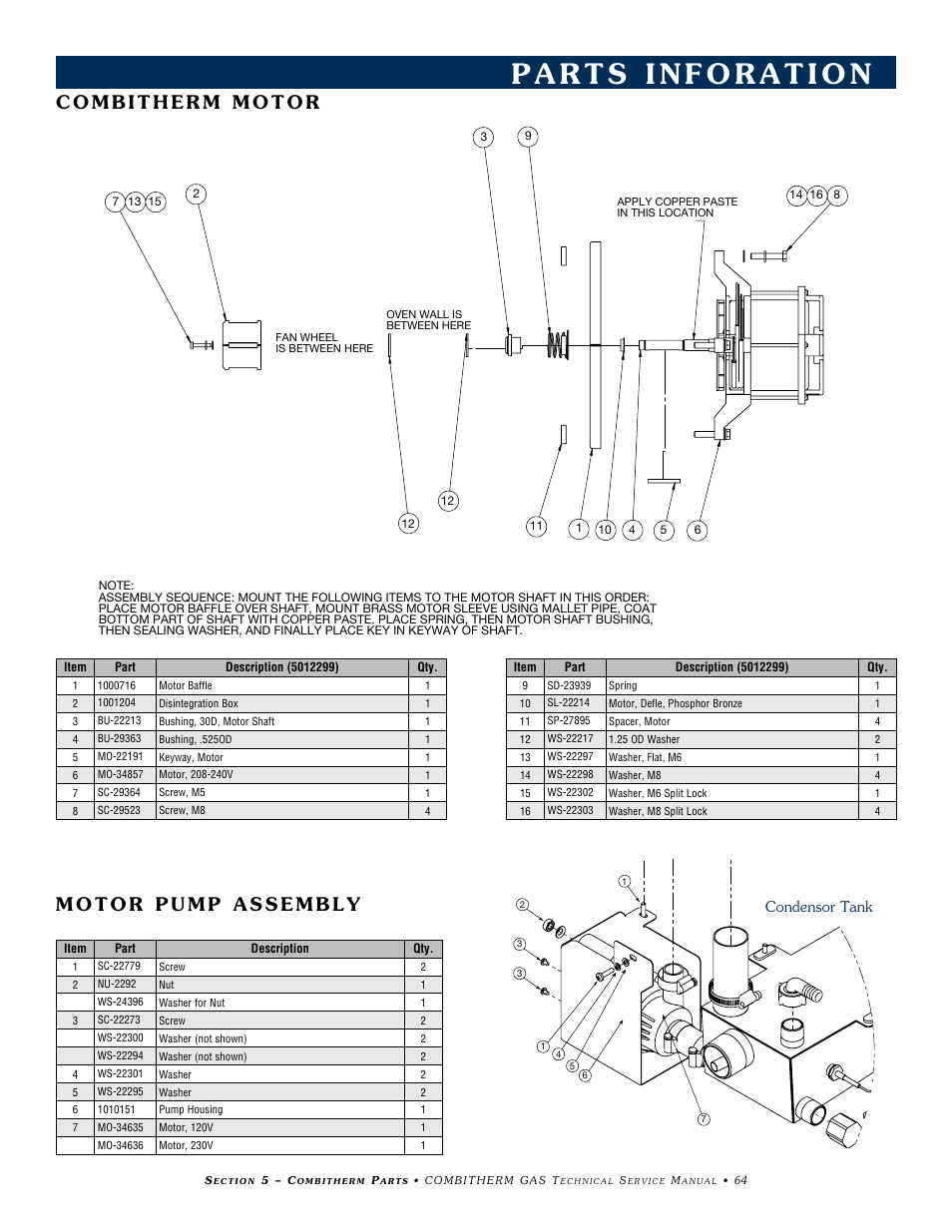 Condensor tank | Alto-Shaam COMBITHERM 20.20ESG User Manual | Page 67 / 107