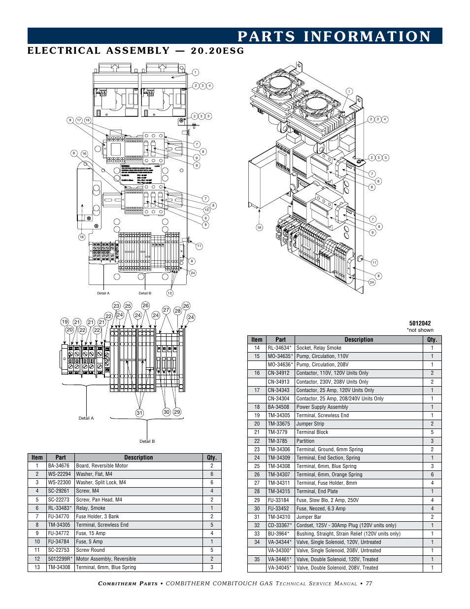 2 0 . 2 0 e s g | Alto-Shaam COMBITHERM 20.20ESG User Manual | Page 80 / 107